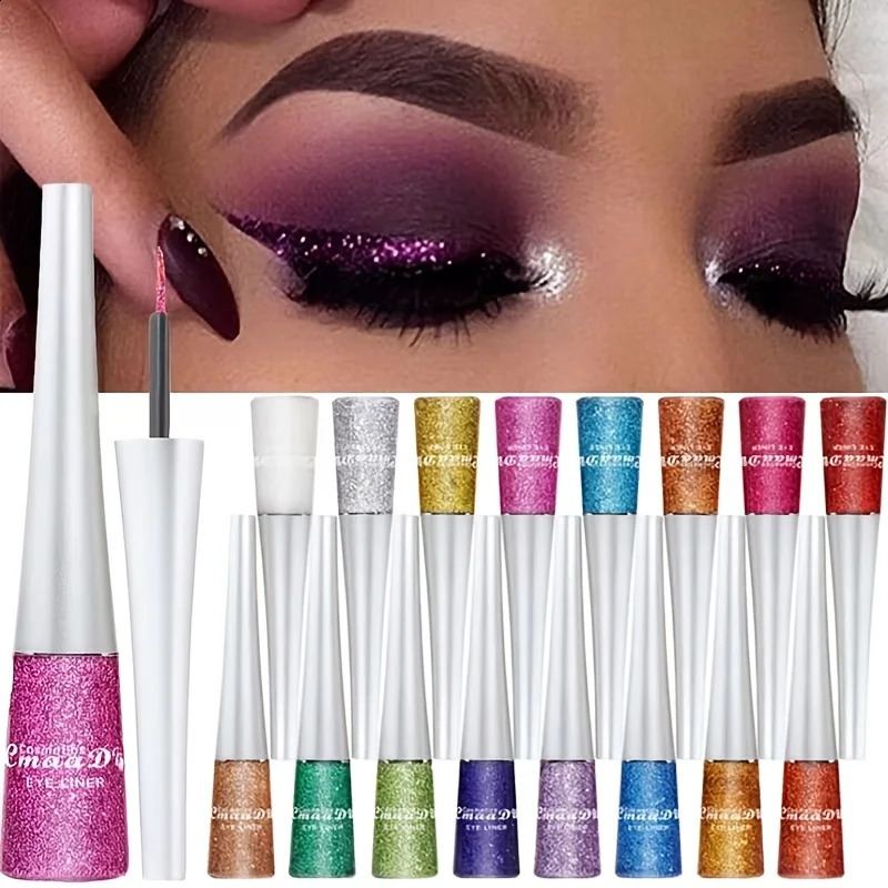 16 pieces of shiny liquid eyeliner pens fade resistant durable waterproof stage makeup highdensity pearl super 250418