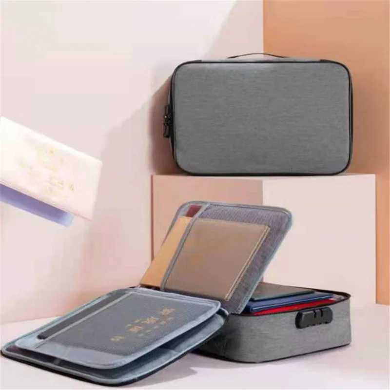 Document Organizer Briefcase A4 Folder Holder Mens Womens Bag Cover Purse Passport Home Safe Functional File Storage CaseT251125