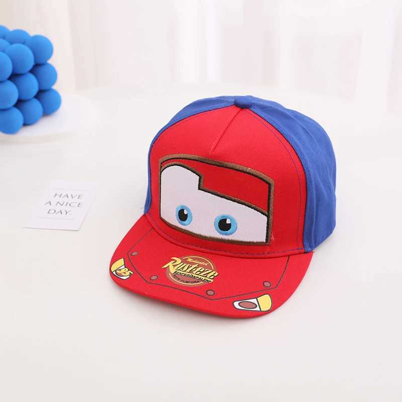 Disney Anime Car Childrens Baseball Hat Korean Preschool Baby Hat Boys and Girls Fashion Outdoor Childrens Hip Hop Snapshot Sun HatXJ250425