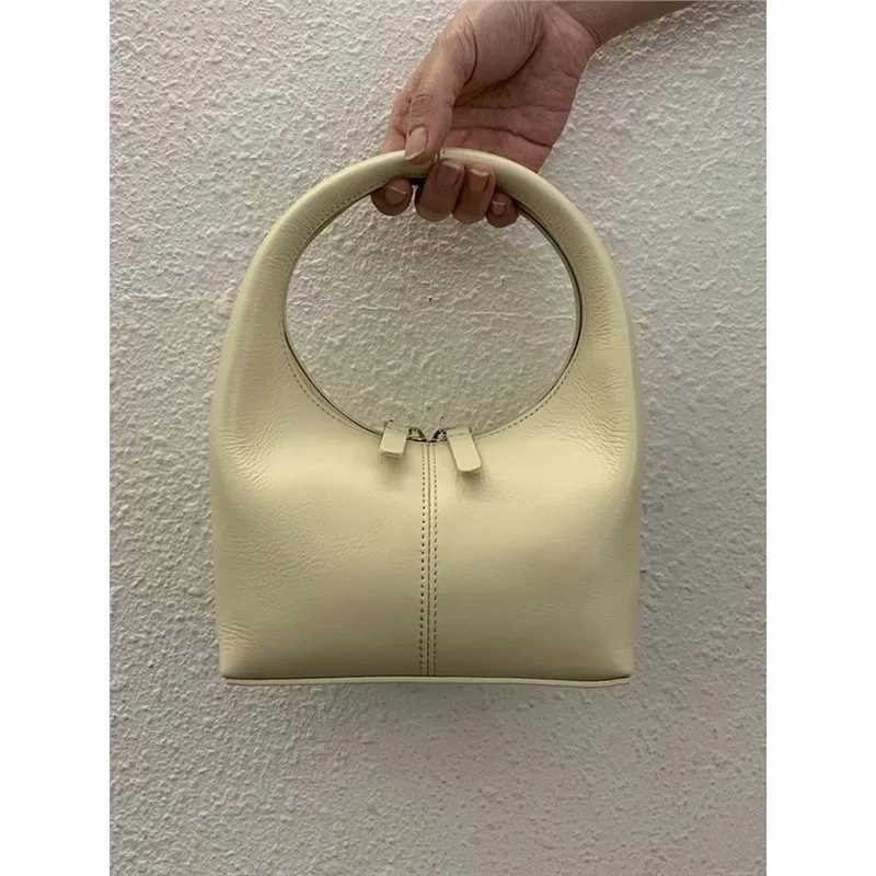 Korean Bucks Leather Sheepskin Handbag Bento Bag Exquisite Fashionable Elegant Womens Handbag W250425