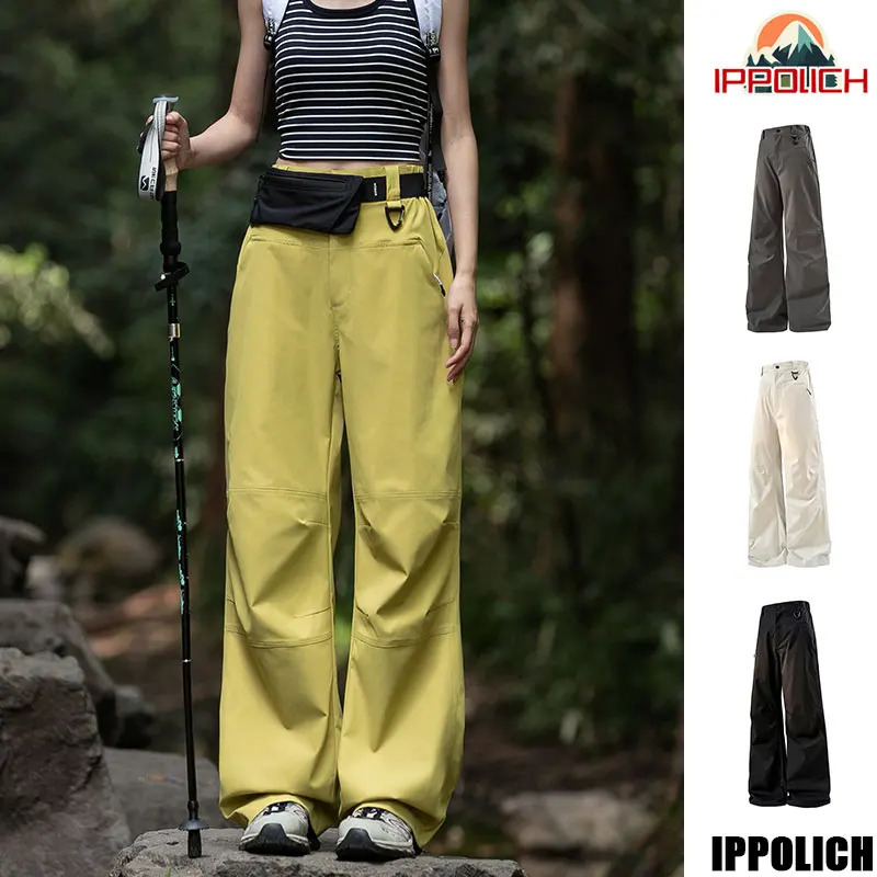 Women Hiking Pants Outdoor Waterproof Trousers Autumn Paratrooper Pant zippered Pockets Camping Leisure Travel 251124