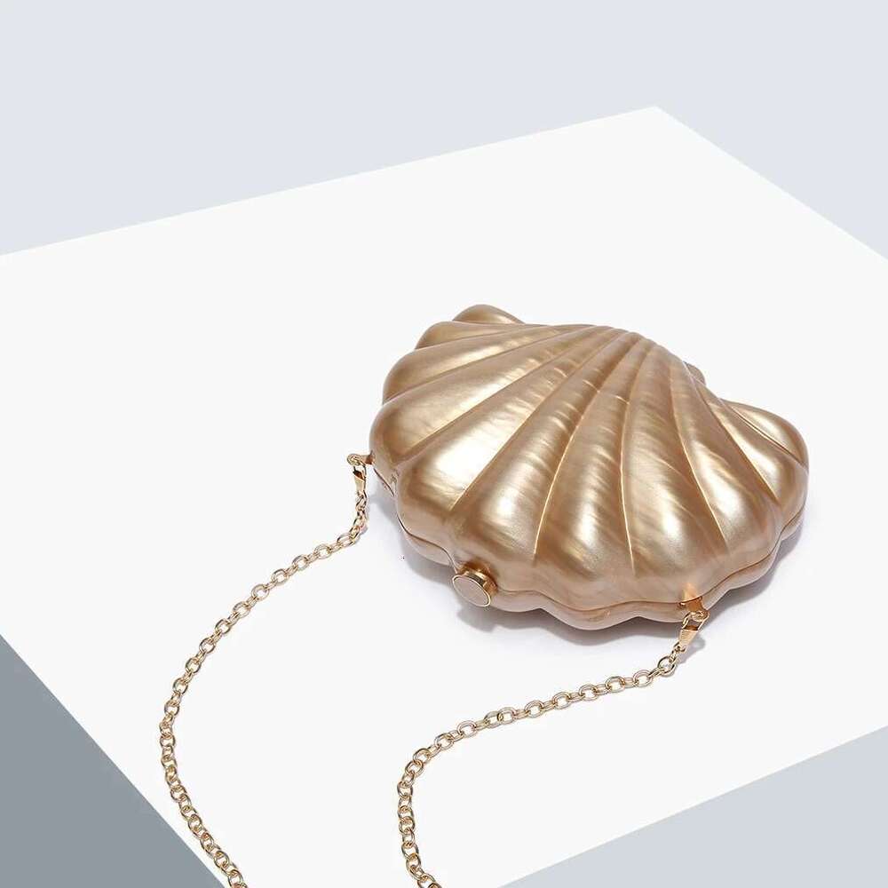 Designer Bag 2025 New Shell Natural Personalized Multi-Color Clutch Chain Women's Evening Box Easiest For Match Shoulder Crossbody Handheld Small
