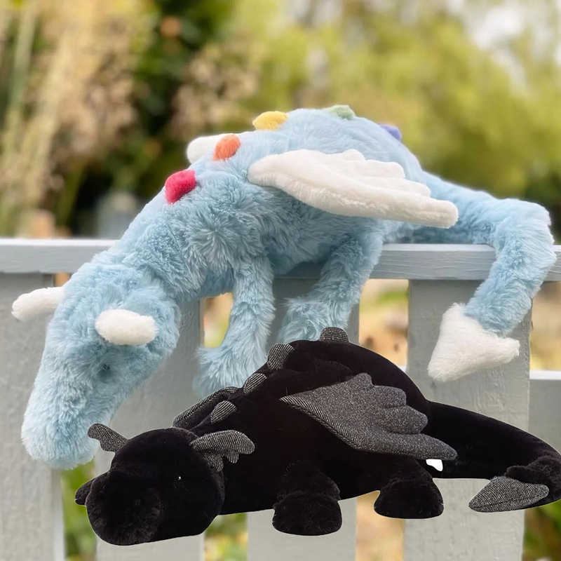 Cute Stuffed Dinosaur Kaii Cartoon Flying Dragon Decorative Accessories Gift Funded Doll Toy Children Plushie Y250425 Y260128