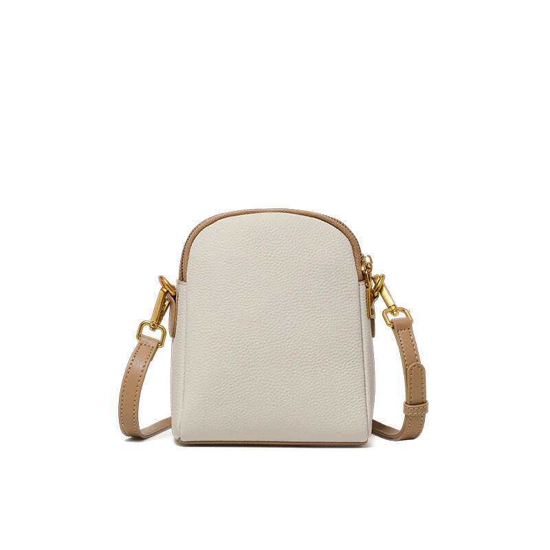 Aidrani Genuine 2025 New Style Fashion Cross-Body Shoulder Soft Leather Mini Women's Mobile Phone Waist Bag