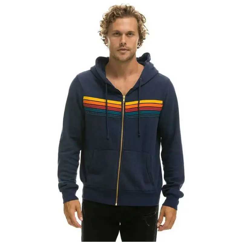 2025 autumn fashion jacket mens long sleeved zipper hooded casual jacket mens sportswear spring new fashion casual sportswear M250425