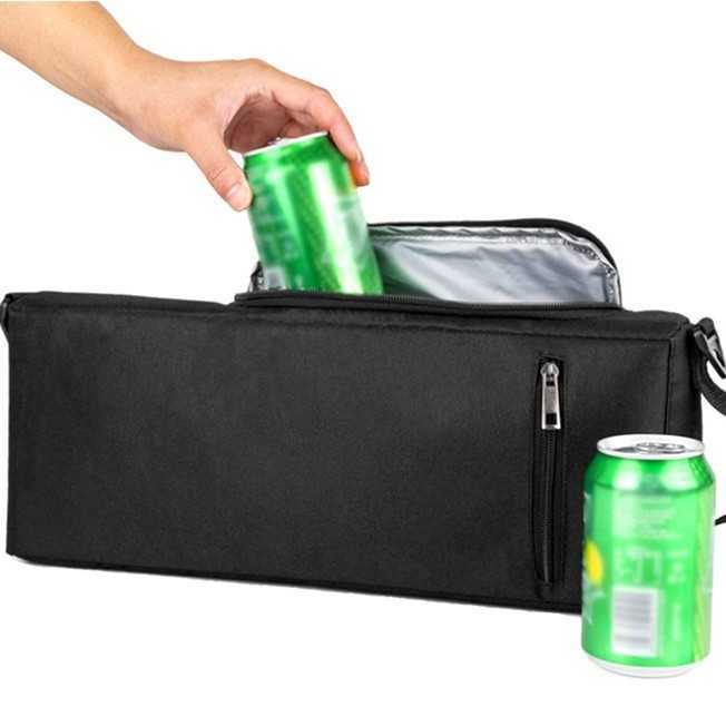 Athletico Golf Cooler Bag Soft Sided Insulated Cooler Holds a 6 Pack of Cans or Two Wine Bottles Black J2509301