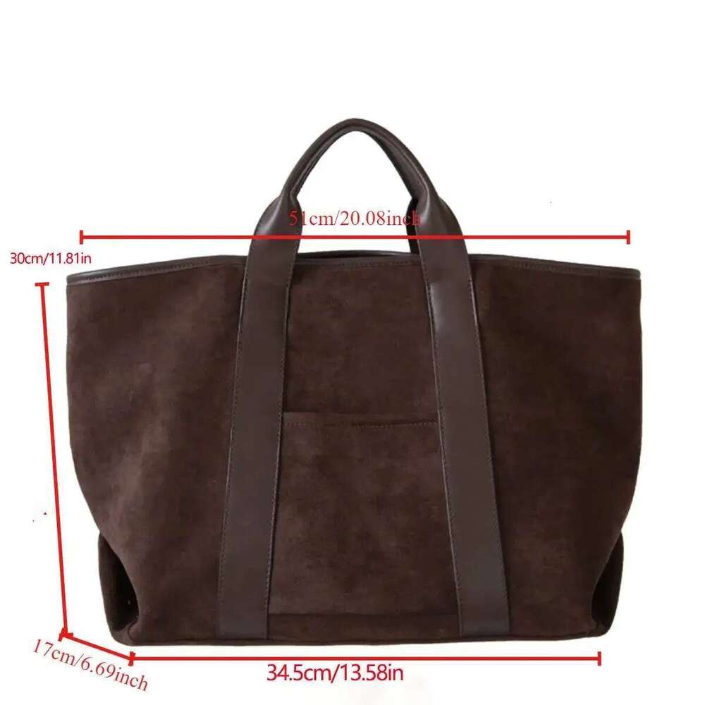 Luxury Designer Uniquely Designed Women's Suede Tote Simple Large Capacity Underarm Shoulder Bag, Suitable For Outdoor Play And Commuti