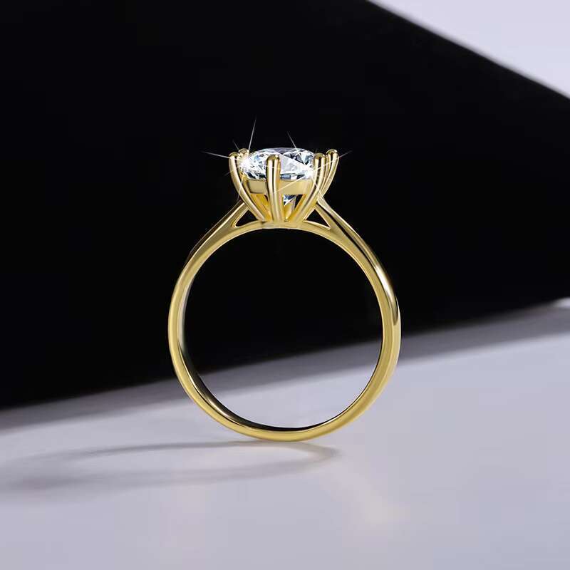 925 Silver Moissanite Ring Simple and Stylish Suitable for Valentines Day Mothers Day Wedding Party Jewelry Gift