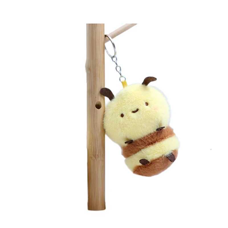 Bee Doll Pendant Key Chain Stylish Backpack Purse Doll Pendant Plush Girl Gift Pendant Car Interior Cute Insect KeychainXJ251125