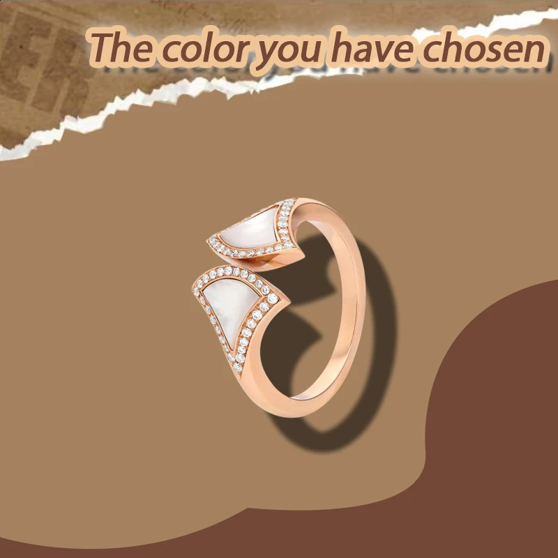 Advanced enamel pure silver S925 ring n fashionable temperament niche BV series ring holiday gift 250425