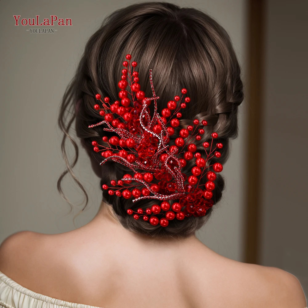 YouLaPan Fashion Crystal Wedding Tiaras Bridal Headband Handmade Brides Hair Accessories Banquet Party Prom Hair Jewelr HP739 250420