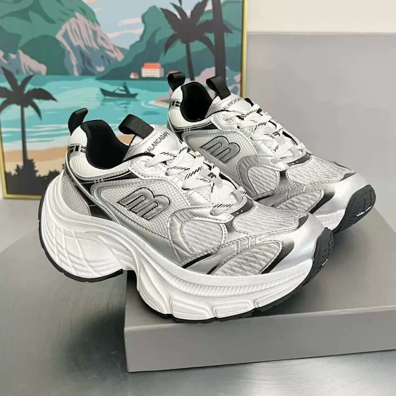 Mixed Color All Match Sneakers Designer Unisex Shoes Thick Bottom Platform Increasing Runway Skateboard Casual Trainers