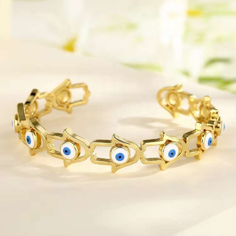 cleverly designed sky blue boutique fashionable goldplated jewelry adjustable bracelet