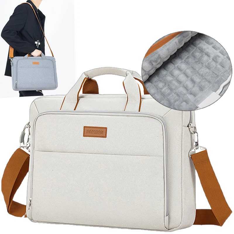 Large-sized computer bag fashionable commuting briefcase with air cushion fully wraps the computer compartmentT251125