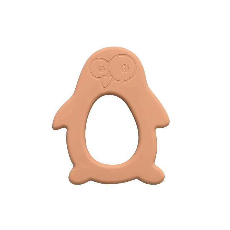 Baby food grade silicone teether penguin baby teething stick children mouth muscle trainer G251125