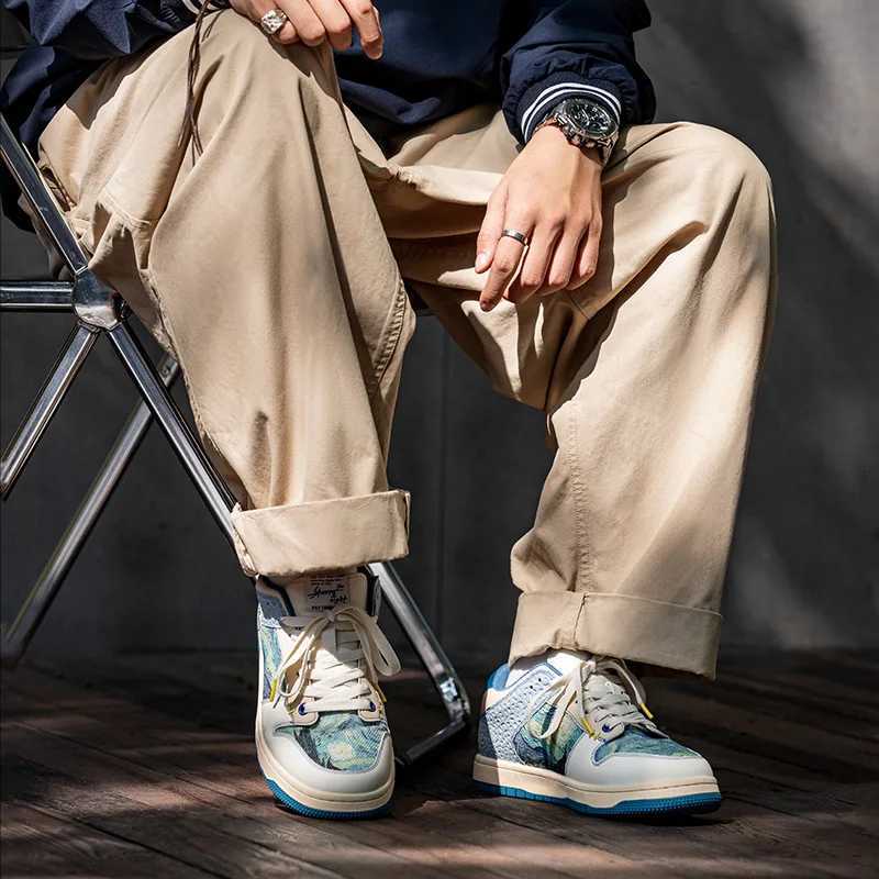 Mra Brand Sense of Design and Cfortable Mens Sneakers New Blue Mens Shoes Niche Design High Quality Sports and Leisure Shoes J260507