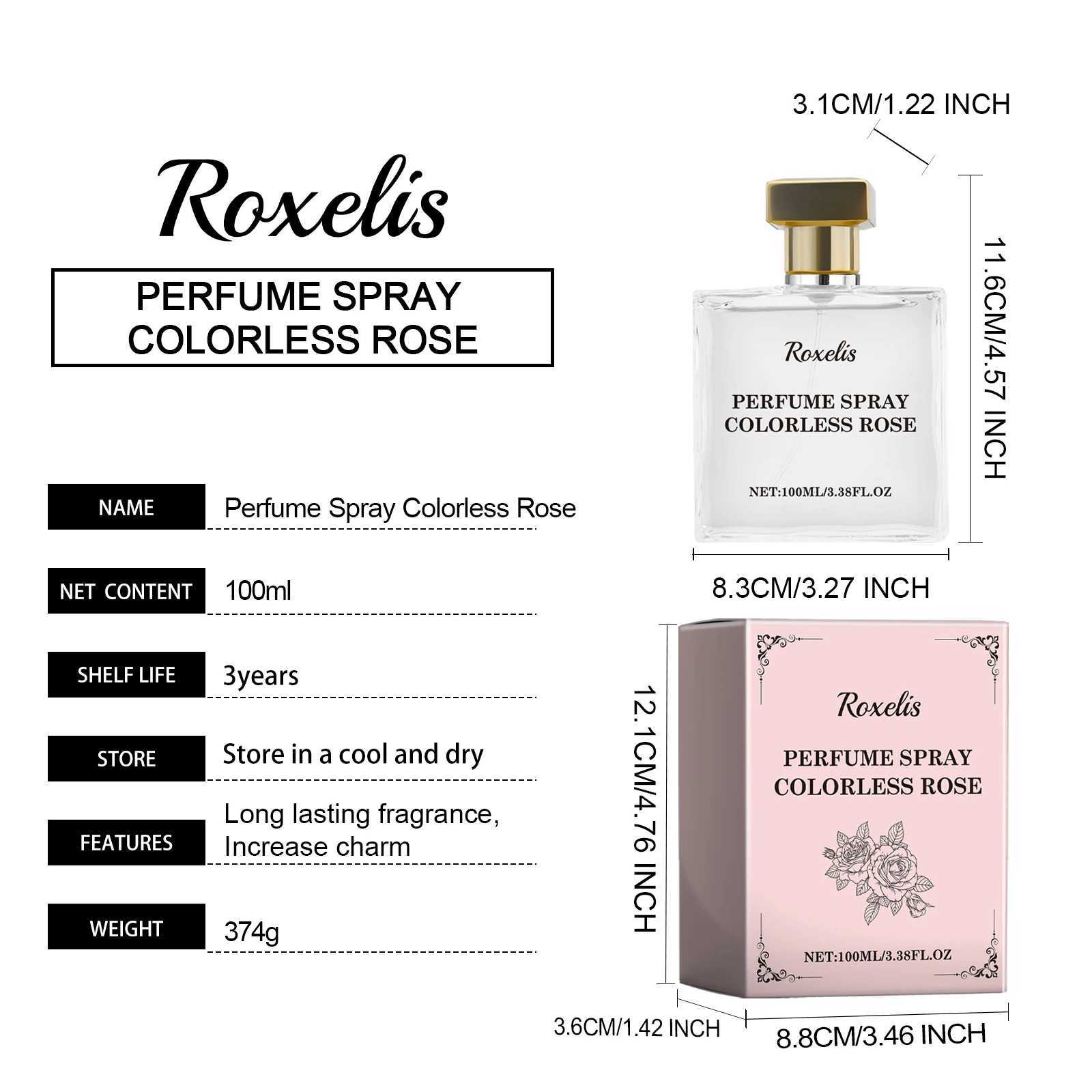 Roxelis Pheromone Perfume for Womens Natural Long Lasting Dating Fragrance Perfumes for Women to Attract Men 338 oz C251125