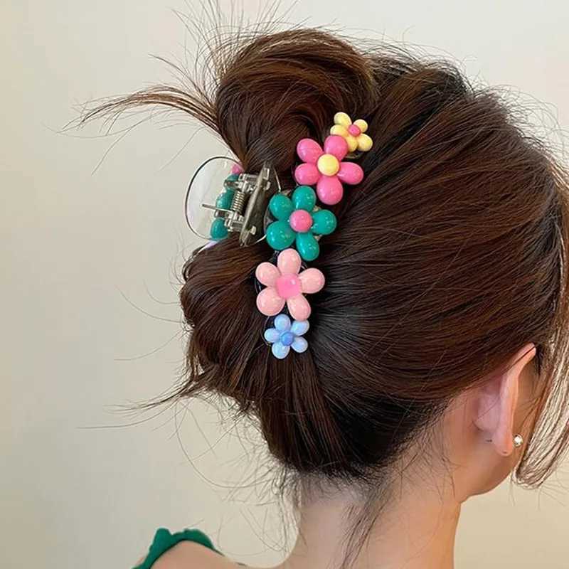 Cute and versatile hair for the back of the head hair catcher and large high-end shark clip hair accessoriesT250425