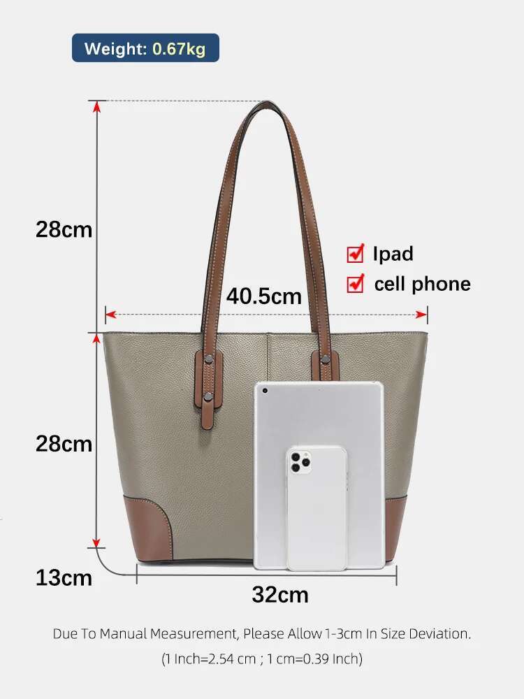 Zency Genuine Leather Tote Bags Women 2025 Large Capacity New Designer Shopping Bag For Work Commuters