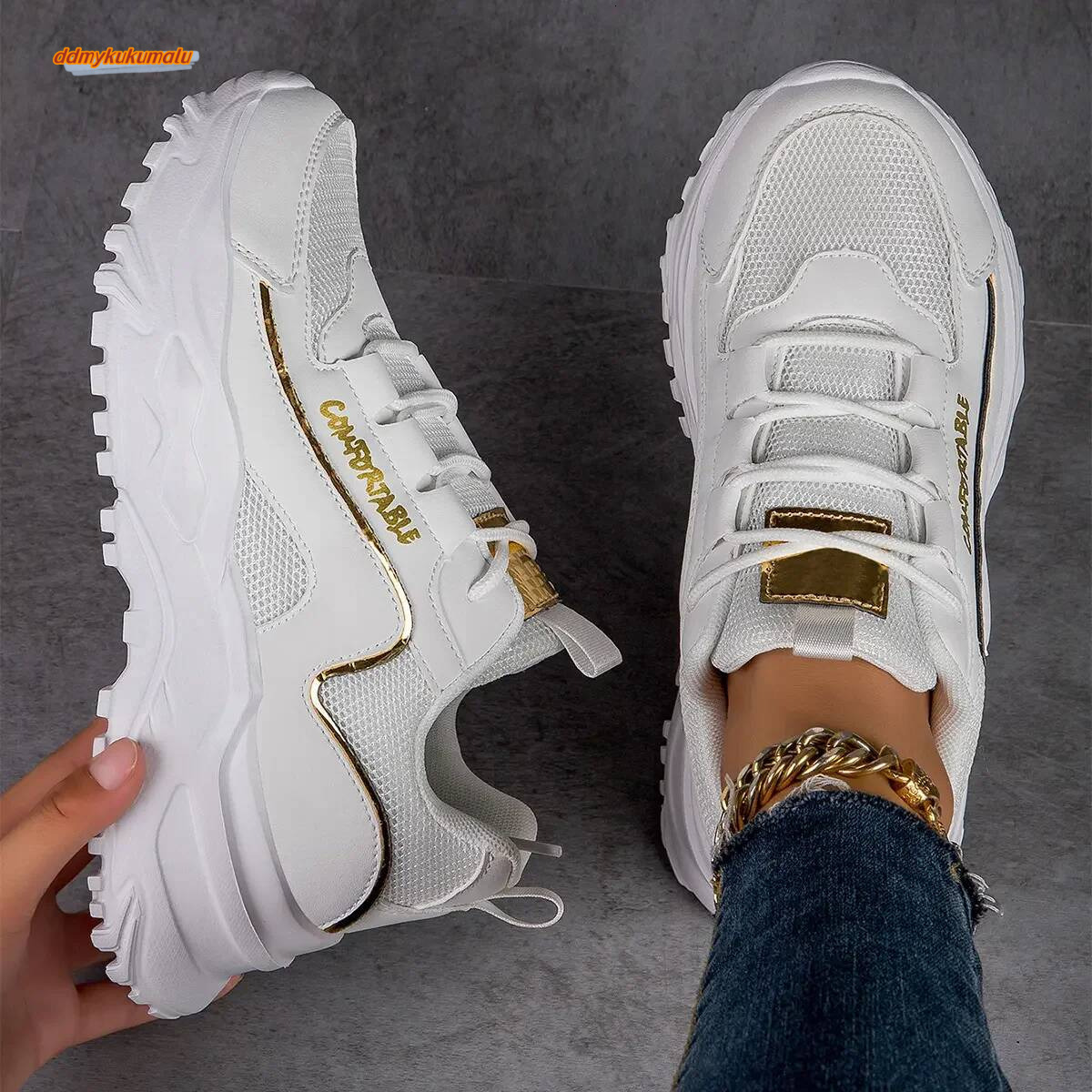 Women Sneakers Breathable Women's Sports Shoes Outdoor Walking Flats Woman Spring Casual Shoe Lady Sneaker ddmykukumalu