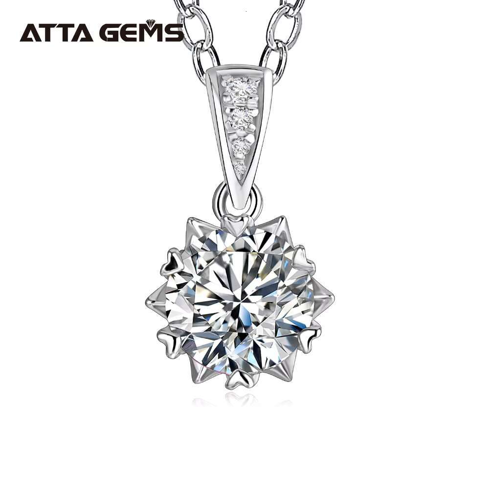 Creative Design Wholesale D Color VVS Moissanite Pendant Heart Shape 925 Sterling Silver Necklace Pendant for Jewelry