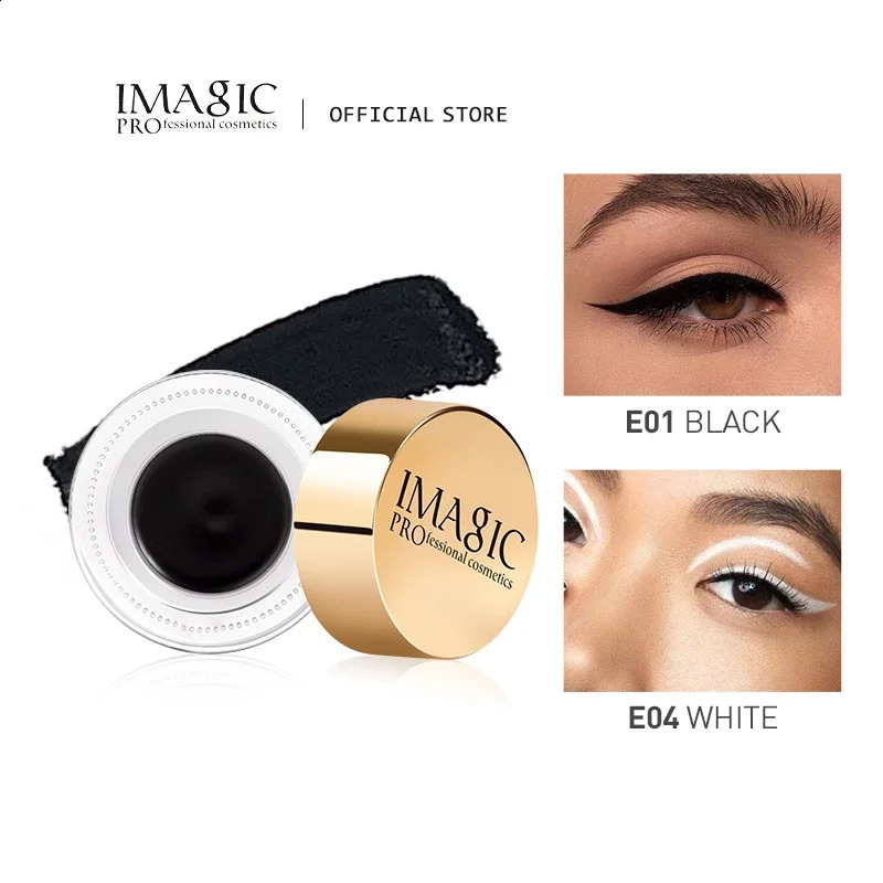 IMAGIC eyeliner waterproof gel makeup 24 hours long kit with brush 250418