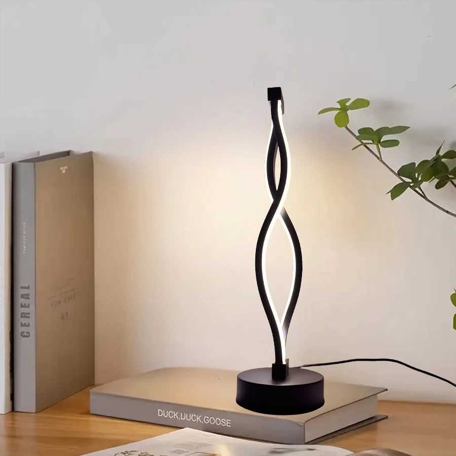 A Nordic modern simple desk lamp USB power supply - three colors/blue pink suitable for a variety of room typesM251125