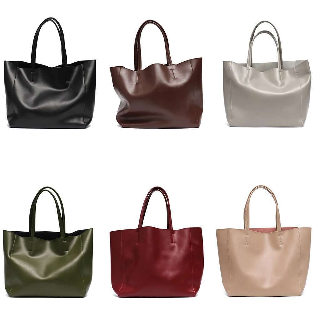 Designer Bag Minimalist Big Tote Bag Women Fashionable Real Leather Shoulder Handbags Casual Large Capacity Daily Use Working Shopping Travel