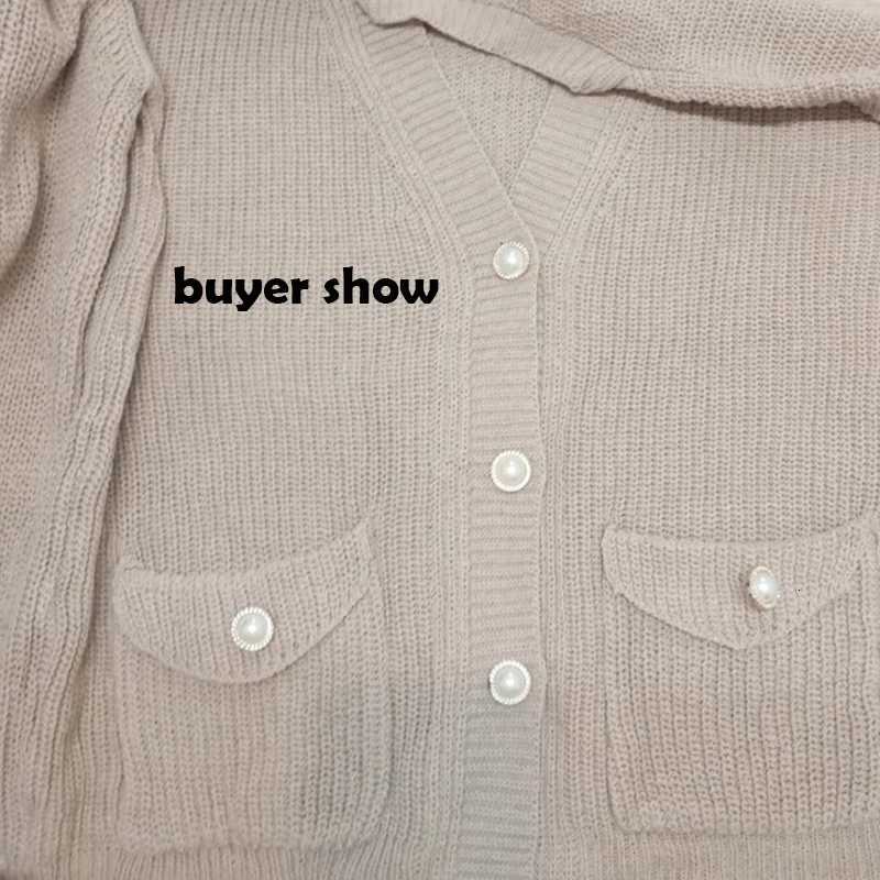 Fashion Autumn Winter Button Solid Color Knitted Sweater Women Long Sleeve Cardigan Loose Elegant Korean Clothing 28347T251125