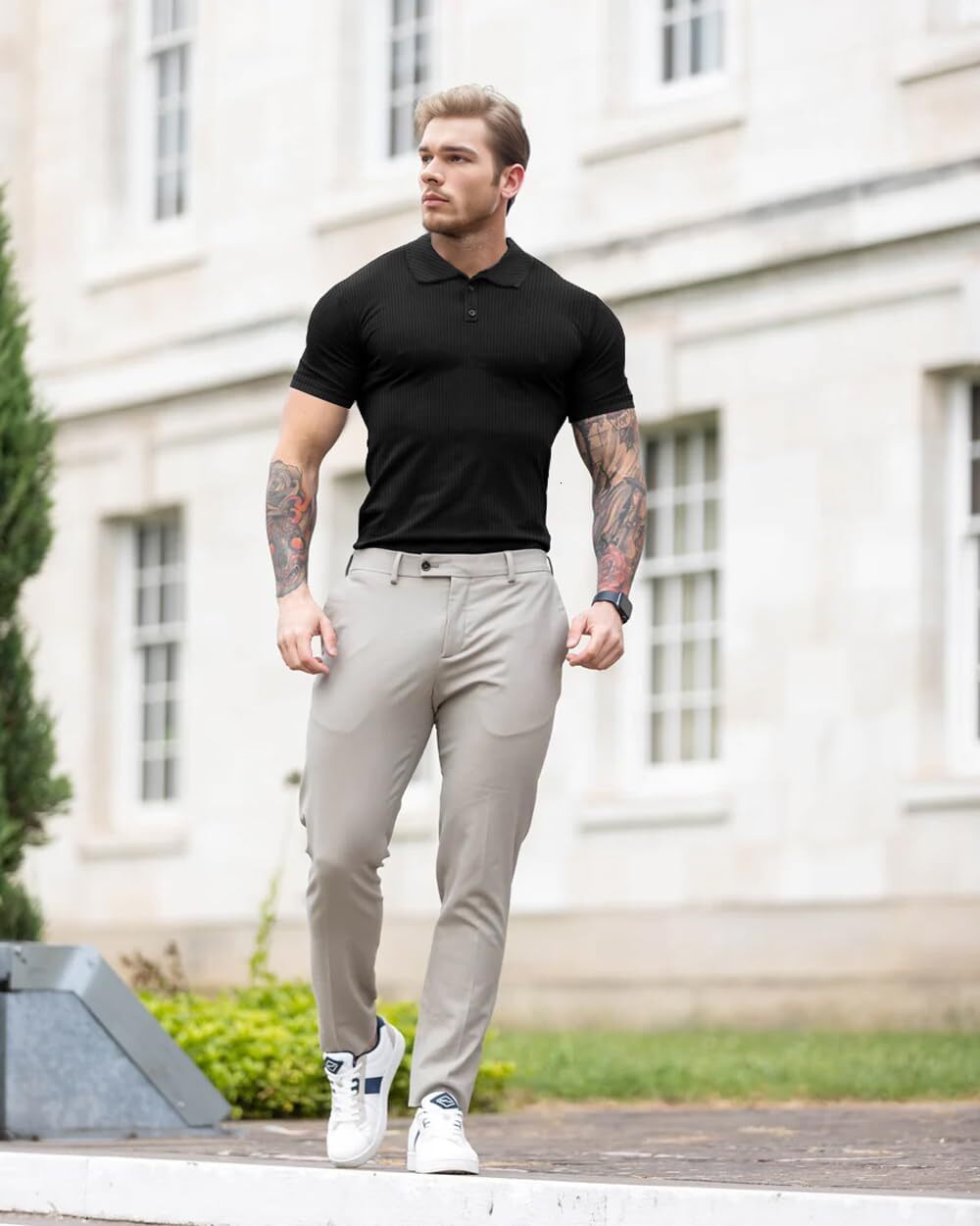 Mens Polo shirt Men's Muscle Polo Shirts Casual Golf Tops Polos shirts tshirt Casual tops summer clothes Short sleeve