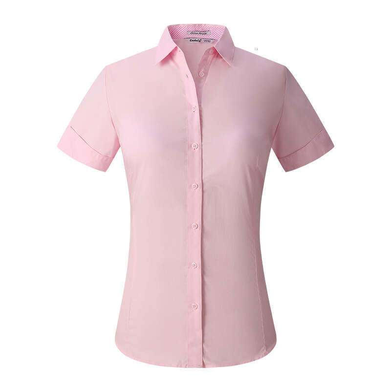 Ladie' formal dre collar hort leeved ummer cardigan early pring hirt buine regular profeional wear 2025 temperament veratile new trend clothing
