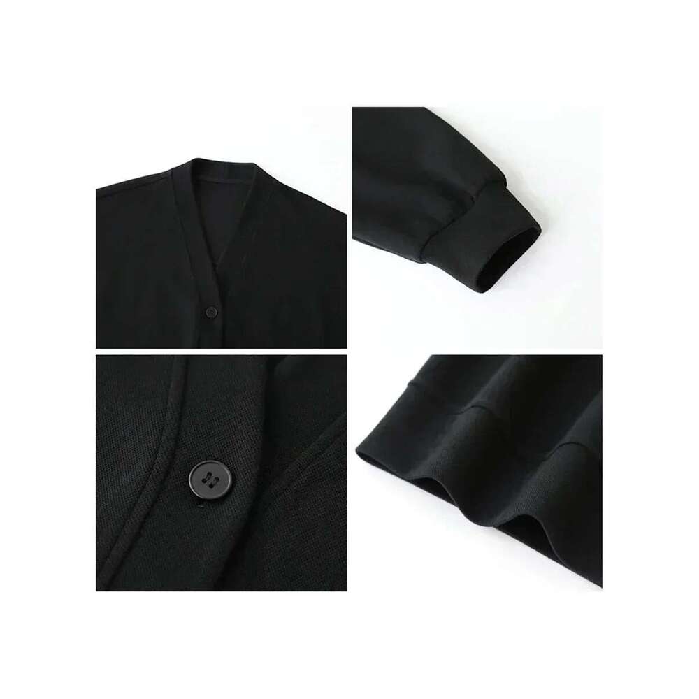 CHIC VEN Korean Autumn Winter Women's Sports Coat Casual Loose V-Neck Sweatshirt For Women Thick Warm Tops Office Lady Female
