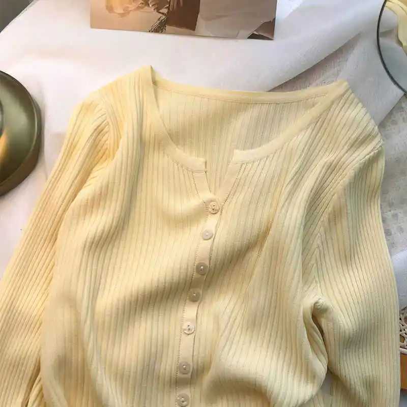 Knitted Sweater Women Cardigans New Long Sleeve O-Neck White Knit Sweater Cardigan Women Tops Knitwears Sueters De Mujer Q1196T251125