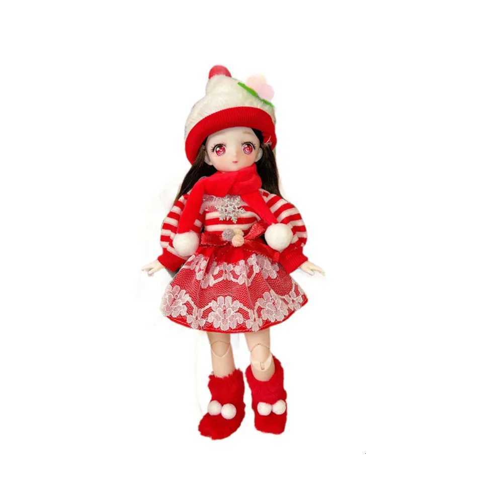 Cute Christmas Themed Doll Outfit for 1/6 BJD Dolls Childrens New Year Gift Toys Lovely Christmas Themed Clothes DressXJ251125