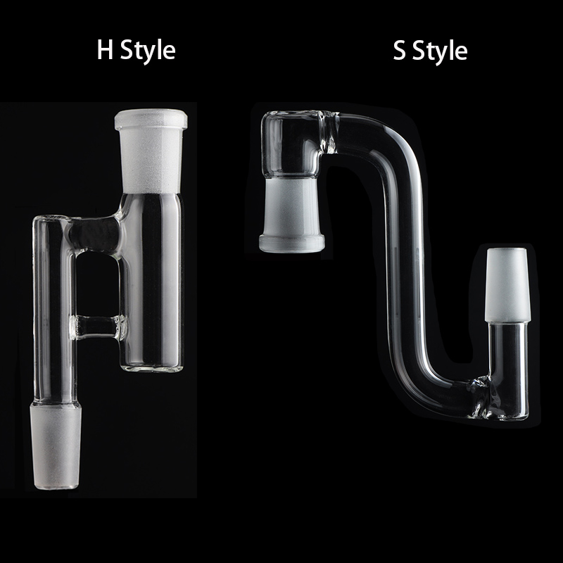 S Style H Style Male/Female 14mm 18mm Glass Reclaimer adapters Ash Catcher For full weld quartz banger