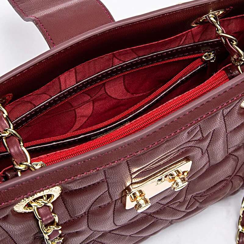 CHCH Women's Tote 2024 Magnetic Buckle Business Commuter Solid Color Large Capacity Versatile Chain Bag