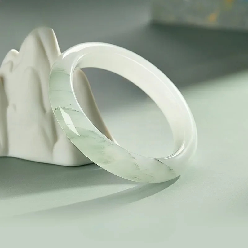 Tianshan Cui Bracelet Girl Young Jade Bracelet 250424