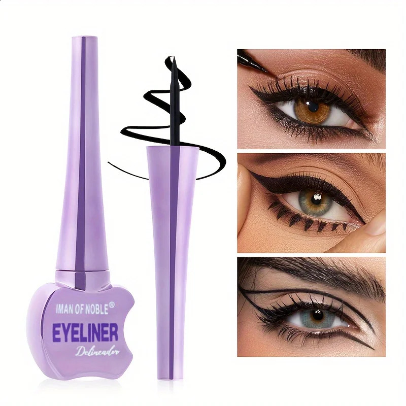Stain free black fast drying eyeliner waterproof durable no bleach eye makeup 250418