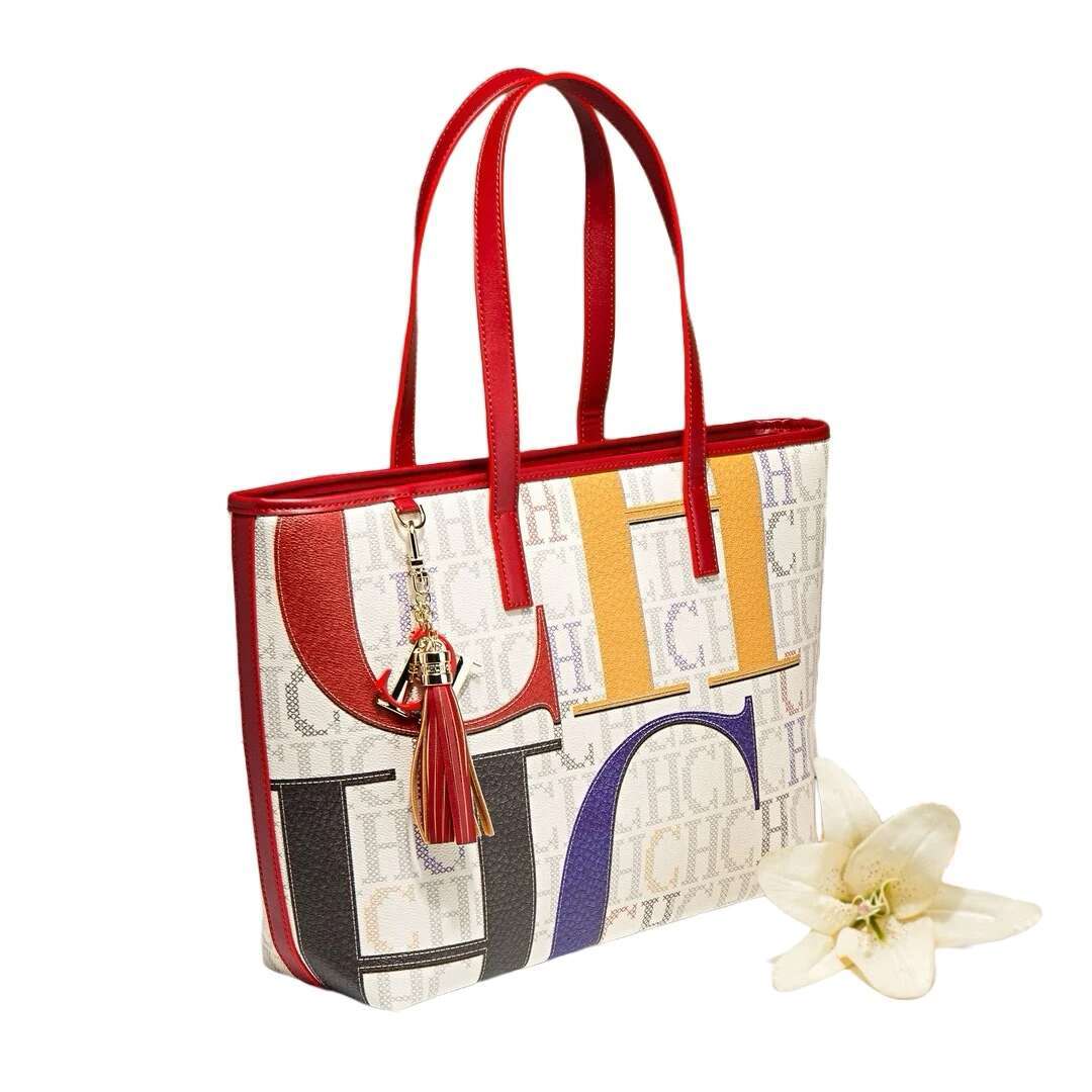 CH '24-'25 Euro-Chic Oversized Tote: Spacious Commuter-Ready Summer Shoulder Bag For Women