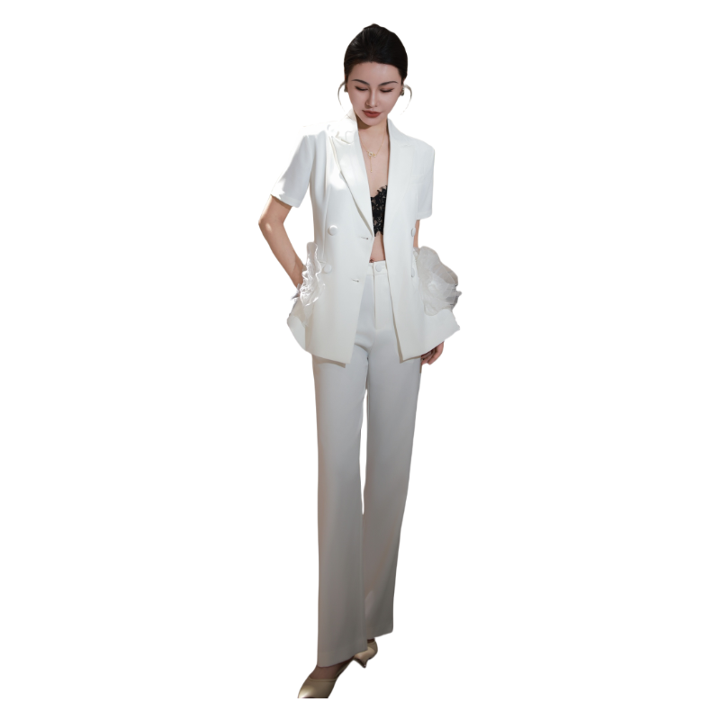 womens blazer womens casual suits business Vogue Paris 2025 Fashion Week Show Customized Fashion Tailored clothing M45