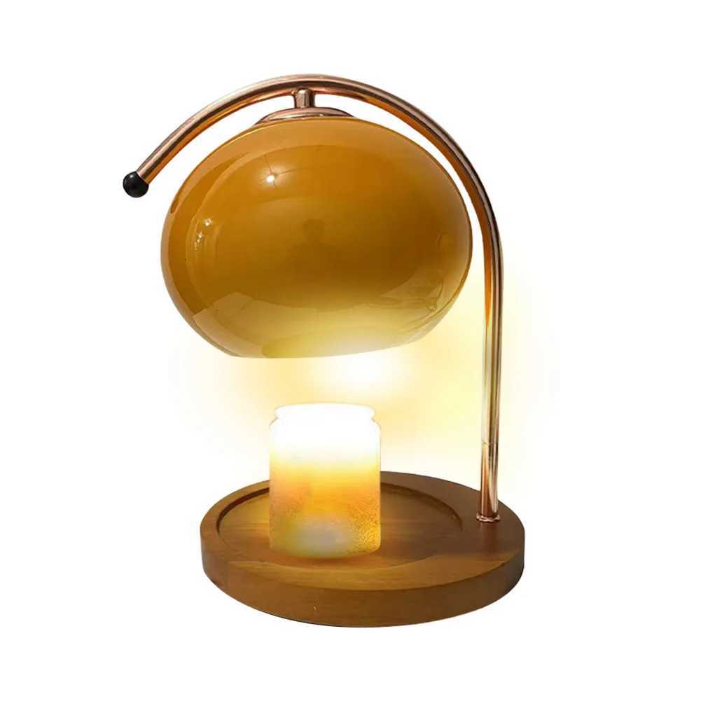 Wooden Base Candle Warmer Lamp with Timer Nordic Candle Wax Lamp Dimmable Modern Wax Melting Light for House Office DecorationM251125