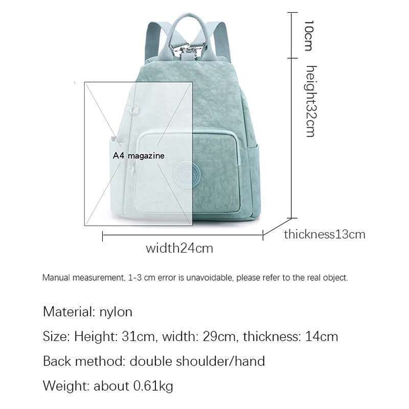 Designer bag Light Student School for Teenage Girl Boy Backpack Schoolbag Waterproof Women Laptop Nylon Travel Bag Unisex