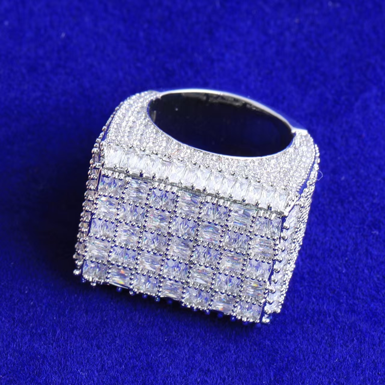 2025 New Design Buss Down GRA Certificates Religious 925 Sterling Silver VVS Moissanite Diamond Hip Hop Iced Out Allah Ring Men