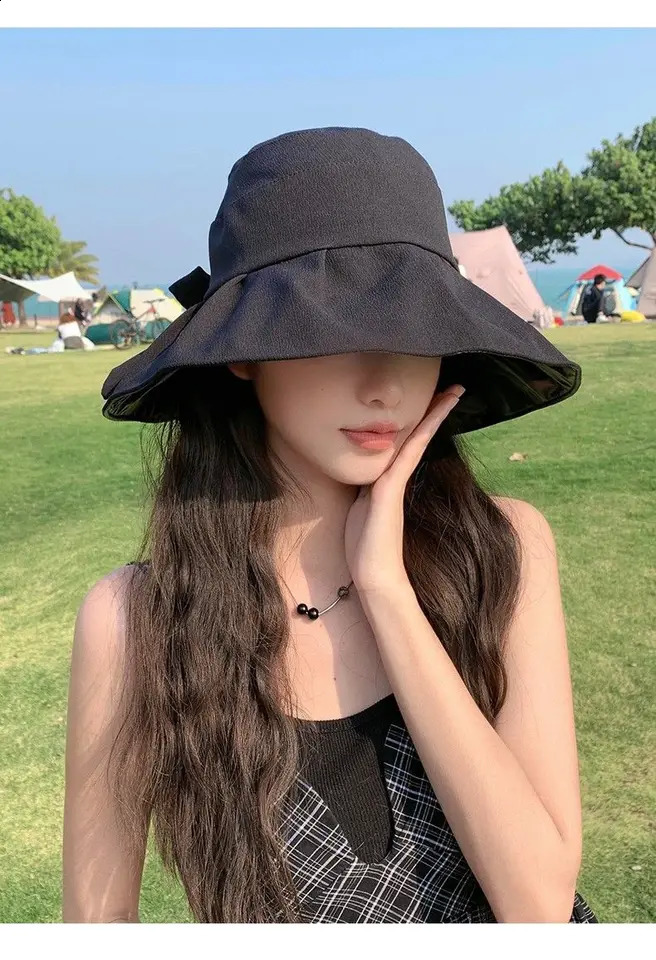 Gentle Vacation Mountaineering Hundreds Of Sun Protection Cap Female Bow Easy To Carry UPF50 250424