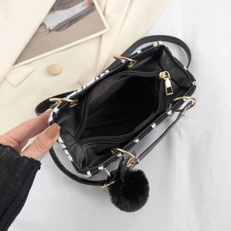 Mini square classic plain weave womens bag wool brand luxury handbag designer shoulder bag wallet clutch cross body womens bag W250421