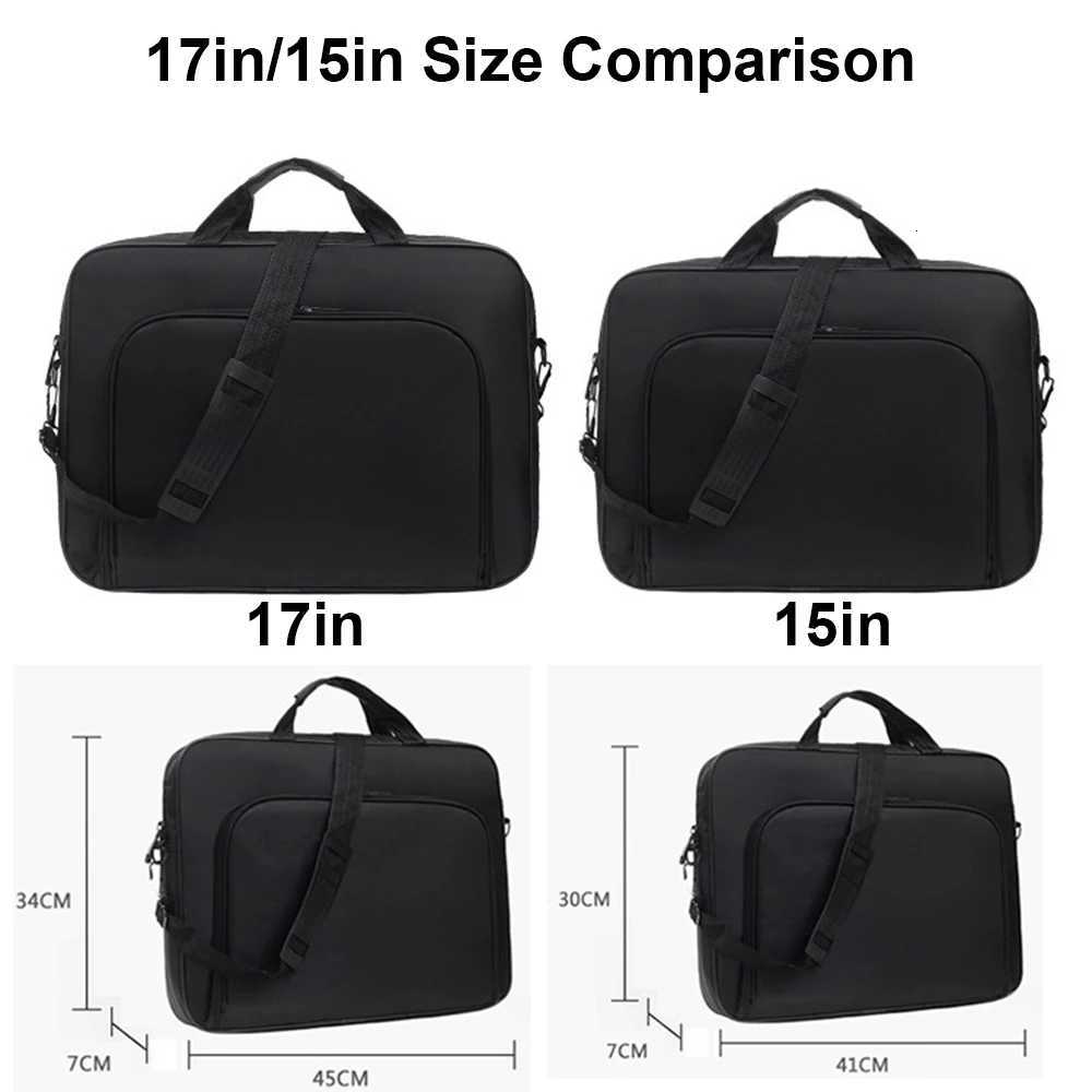 156 Inch 17 In Laptop Bag Business Portable Nylon Handbags Laptop Shoulder Briefcase Zipper Anti-theft Shoulder Simple StyleT251125