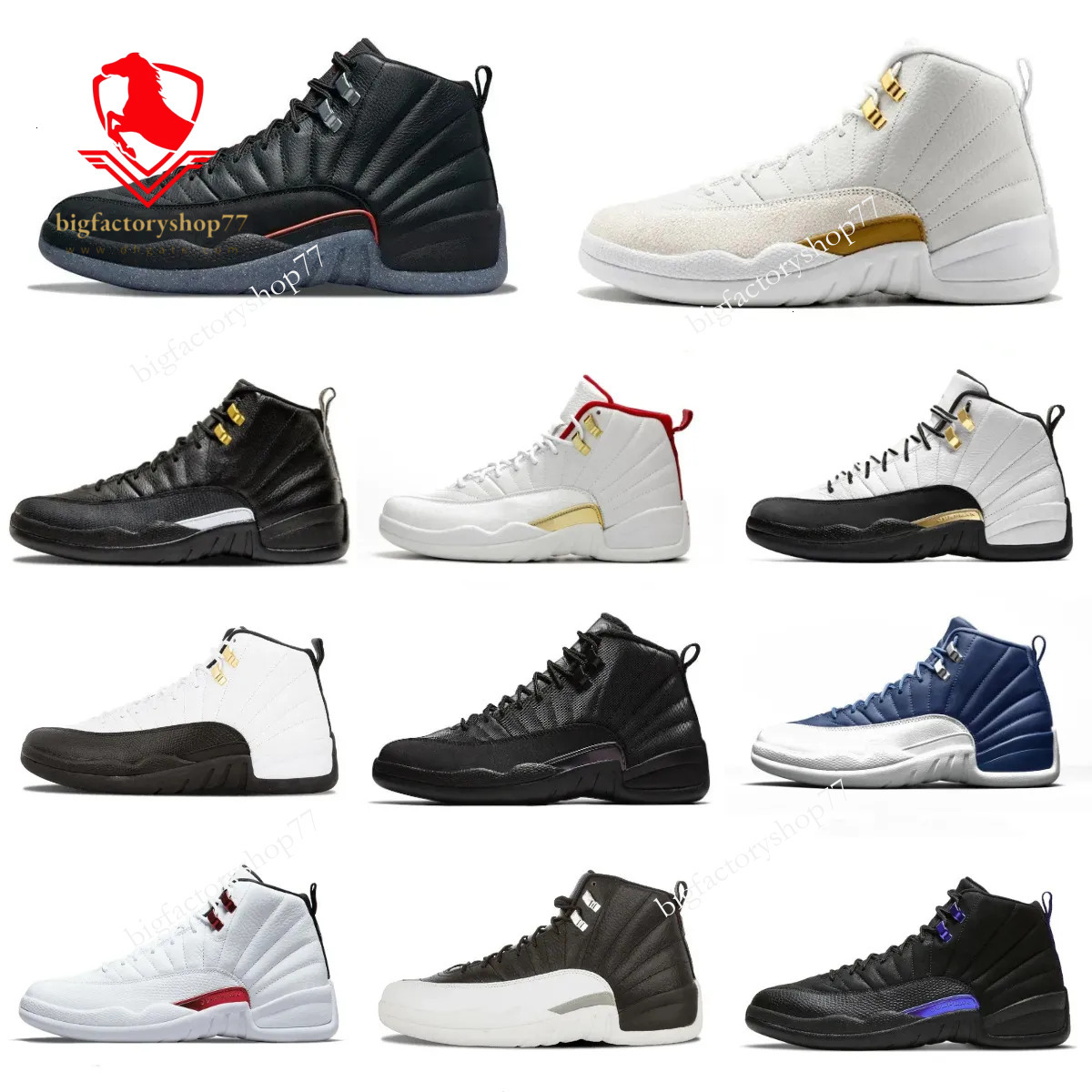 Jumly Mens Jordly12 J12 J12s 12s Basketball Shoes Trainers 12 12S Brilliant Black University Gold Cherry Twist Sports Shoe Utility Gamma Easter Leather Sneakers