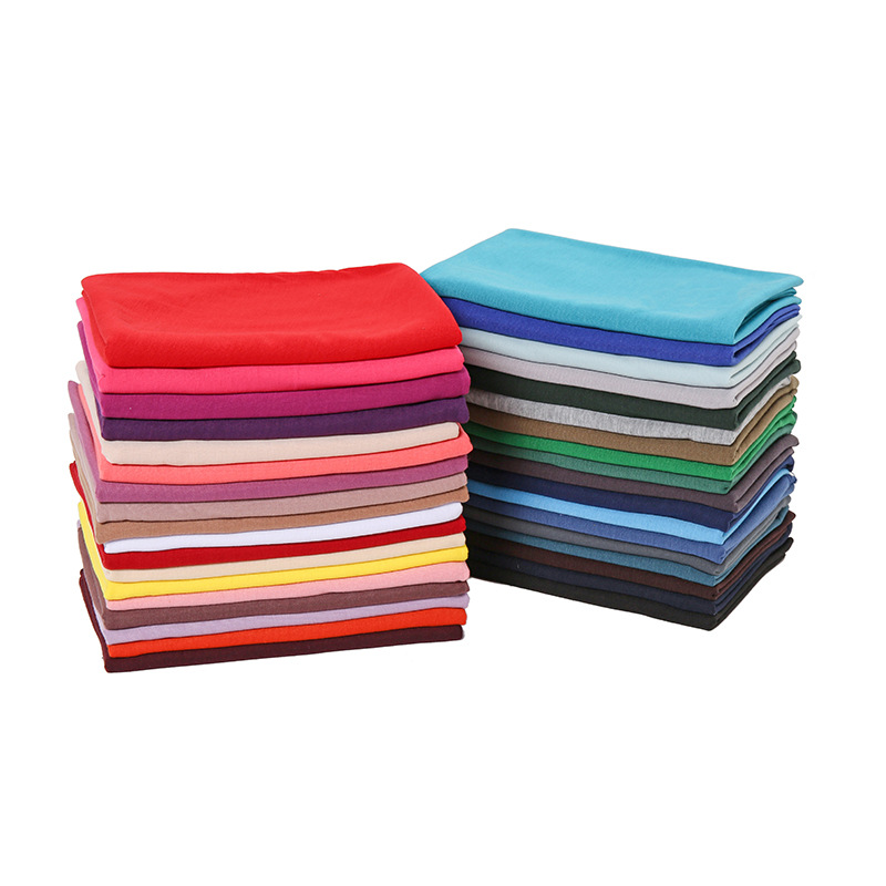 K514 Spring and summer solid color mercerized cotton women's scarf high quality elastic breathable sweat cloth scarf BS82