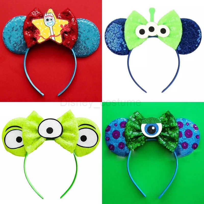 Disney Pixar Car Ear Strap Girls Children Women Bow Lightning McQueen Hair Accessories Pixar 95 Hair Main Ear Strap X250425