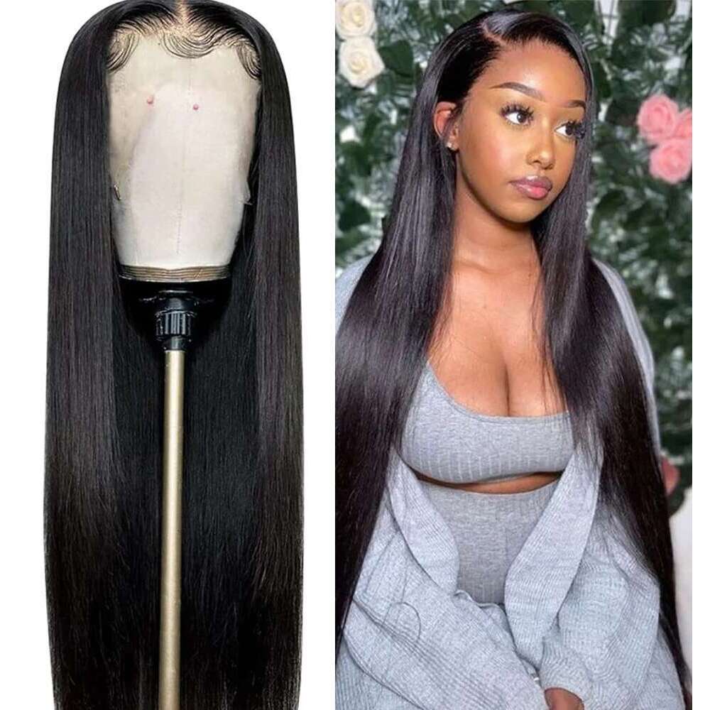Transparenthd Human Hair Wig 30 40 Inch Bone Straight 13X4 Brazilian Front 13X6 Lace Frontal Wigs Perruques Cheveux Humains